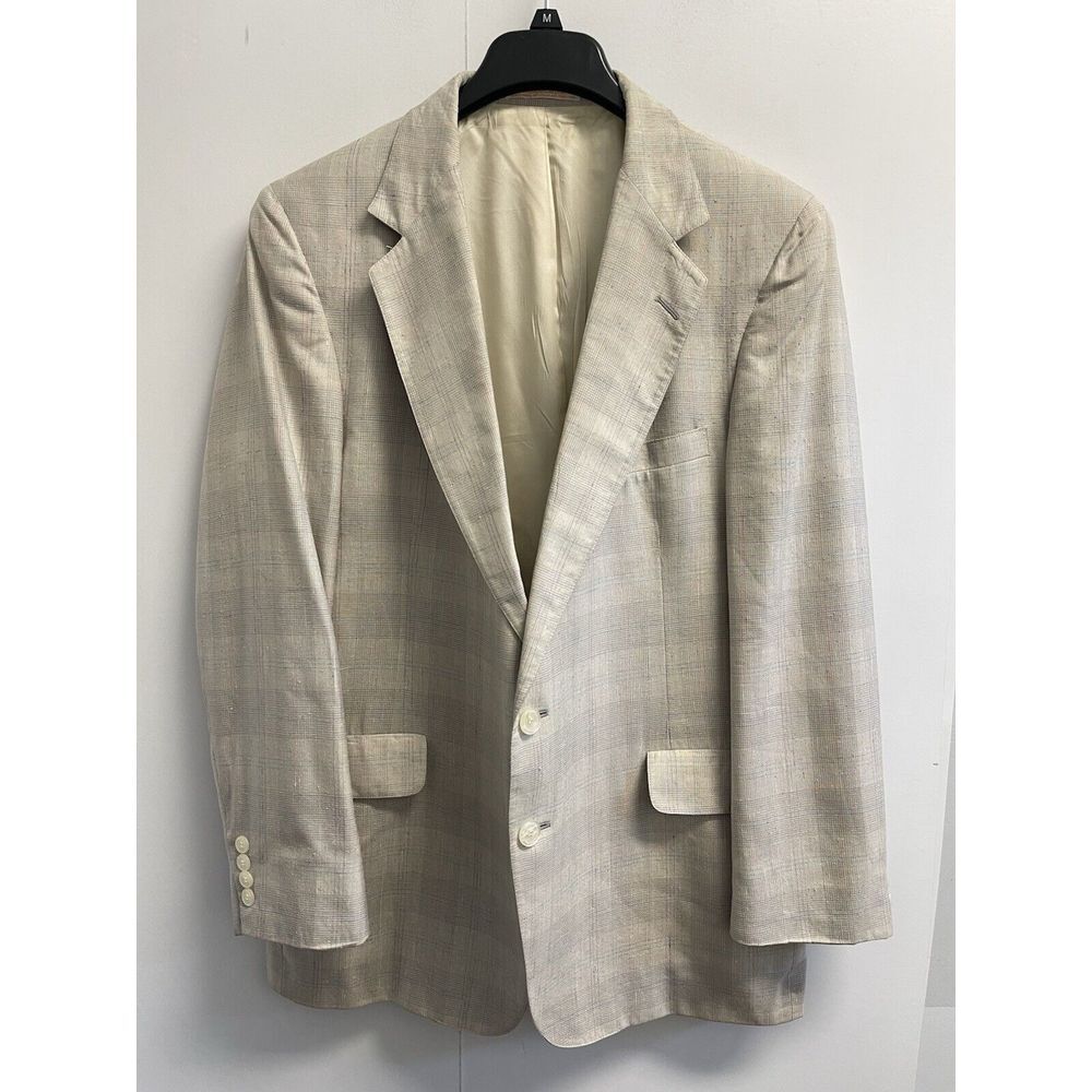 Lacrosse Suit Jacket Plaid Single Breasted Mens Size 43R Sports Coat Blazer